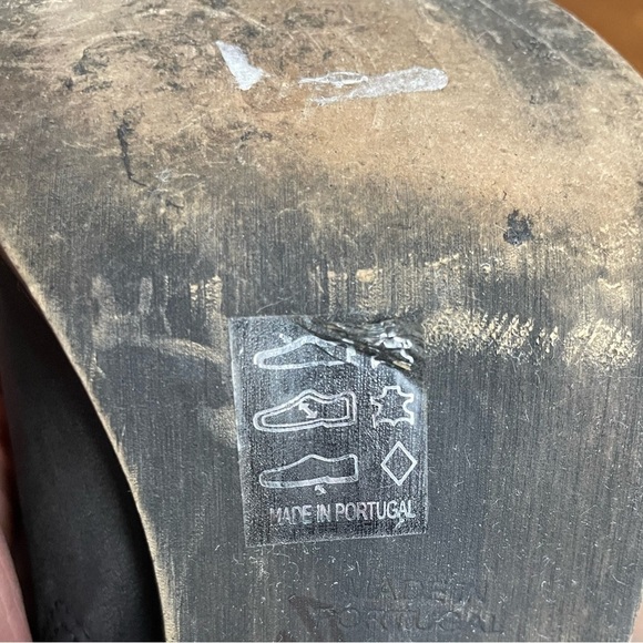 Free People Leather Western Distressed Block Heel Cowgirl Ankle Boots - Picture 11 of 15